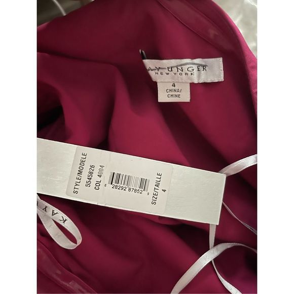 Kay Unger Stretch Crepe Bijou Jumpsuit US 4 $318 - Picture 4 of 4